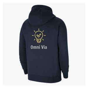 Nike Team Club 20 Fleece Hoodie (M) - Obsidian/White/White