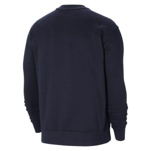 Nike Team Club 20 Fleece Crew Sweatshirt - Obsidian/White/White