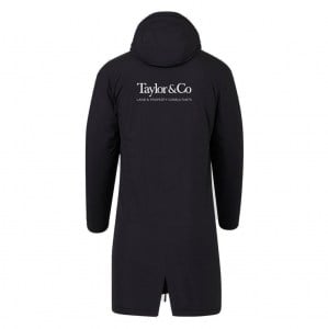 Castore Long Length Bench Jacket - Black/White
