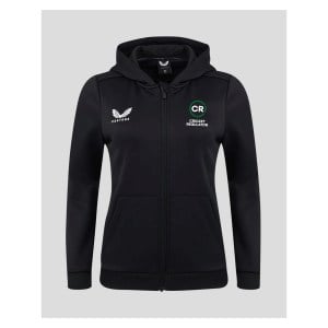 Castore Brushback Full-Zip Hoody (W) - Black/White