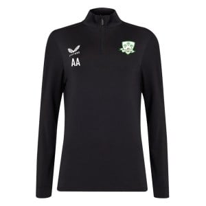 Castore Quarter Zip Midlayer (W) - Black/White
