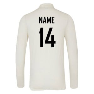 Castore Cricket LS Polo Tech - Cream/Black