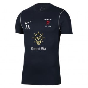 Nike Park 20 Short Sleeve Training Tee - Obsidian/White/White