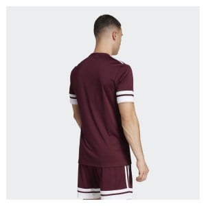 adidas Squadra 25 Short-Sleeve  Jersey - Team Maroon/White