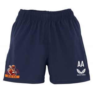 Castore Woven Womens Training Shorts (Zip Pockets) - Navy