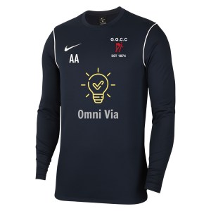 Nike Dri-FIT Park 20 Crew Top - Obsidian/White/White
