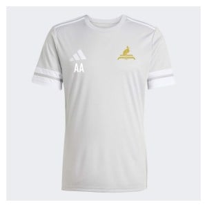 adidas Squadra 25 Short-Sleeve  Jersey - Team Light Grey/White