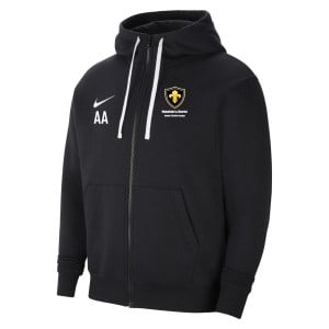Nike Team Club 20 Fleece Full-Zip Hoodie - Black/White/White