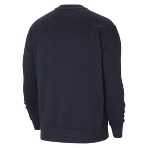Nike Team Club 20 Fleece Crew Sweatshirt - Obsidian/White/White