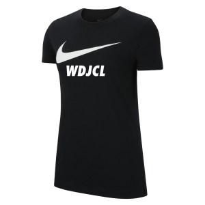 Nike Team Club 20 Swoosh Tee (W) - Black/White