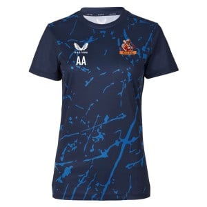 Castore Marble Printed Short Sleeve Training Tee (W) - Navy/Royal Blue