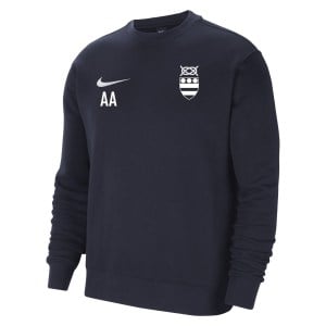 Nike Team Club 20 Fleece Crew Sweatshirt - Obsidian/White/White