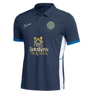 Nike Dri-FIT Academy 25 Polo - Obsidian/Royal Blue/White