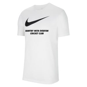 Nike Team Club 20 Swoosh Tee (M) - White/Black