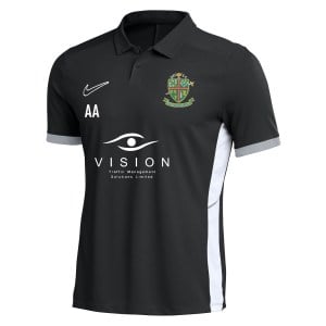 Nike Dri-FIT Academy 25 Polo - Black/White/White
