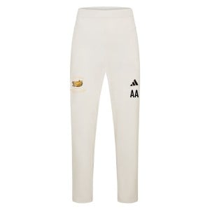 adidas-SS Elite Cricket Pants - Ivory/White