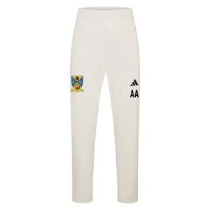 adidas-SS Elite Cricket Pants - Ivory/White