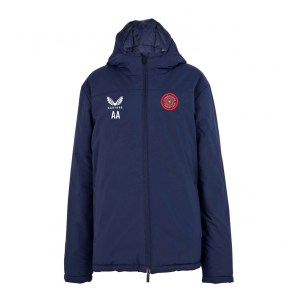 Castore Standard Length Bench Jacket - Navy/White