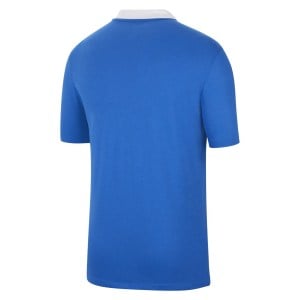 Nike Dri-FIT Park Poly Cotton Polo (M) - Royal Blue/White/White