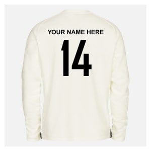 Zelus-Nike Cricket Long Sleeve Thermal Top - Sail/Obsidian