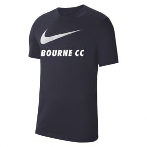 Nike Team Club 20 Swoosh Tee (M) - Obsidian/White