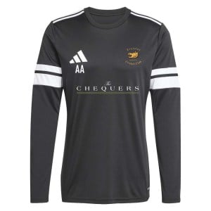 adidas Squadra 25 Long-Sleeve Jersey - Black/White