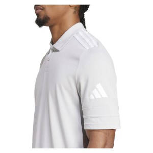 adidas Squadra 25 Cotton Polo - Team Light Grey/White