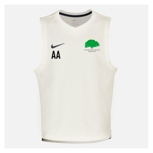 Zelus-Nike Cricket Sleeveless Thermal Top - Sail/Obsidian