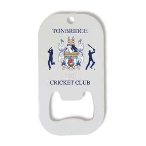 Kitlocker-Merchandise Metal Bottle Opener Keyring - White