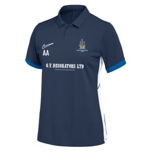 Nike Dri-FIT Academy 25 Polo (W) - Obsidian/Royal Blue/White