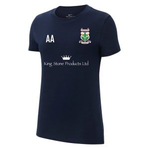 Nike Team Club 20 Cotton T-Shirt (W) - Obsidian/White