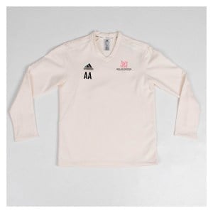 adidas-SS Elite Long Sleeve Cricket Sweater - Chalk