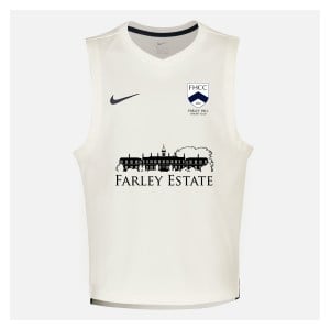 Zelus-Nike Cricket Sleeveless Thermal Top - Sail/Obsidian