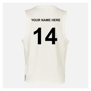 Zelus-Nike Cricket Sleeveless Thermal Top - Sail/Obsidian