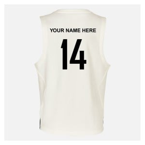 Zelus-Nike Cricket Sleeveless Thermal Top - Sail/Obsidian