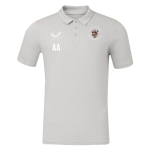 Castore Short Sleeve Cotton Leisure Polo - Grey/White