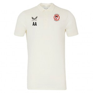 Castore Cricket SS Polo Tech - CREAM/BLACK