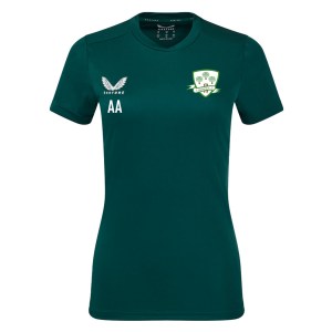 Castore Short Sleeve Womens Training Tee - Green/White