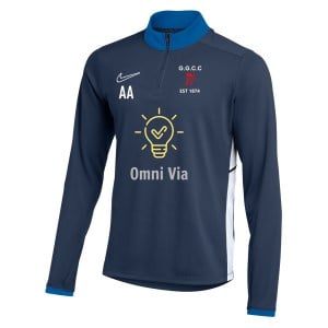 Nike Dri-FIT Academy 25 Drill Top - Obsidian/Royal Blue/White