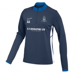 Nike Dri-FIT Academy 25 Drill Top (W) - Obsidian/Royal Blue/White