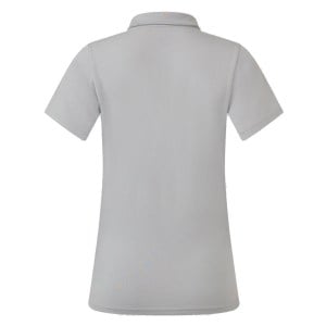 Castore Short Sleeve Cotton Leisure Polo (W) - Grey/White
