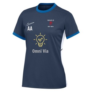 Nike Academy 25 Short-Sleeve Training Top (W) - Obsidian/Royal Blue/White