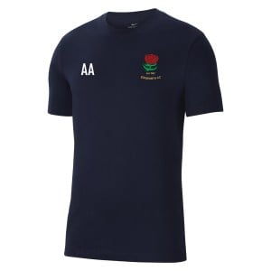 Nike Team Club 20 Cotton T-Shirt (M) - Obsidian/White