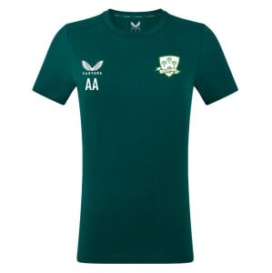 Castore Cotton Leisure T-Shirt (W) - Green/White
