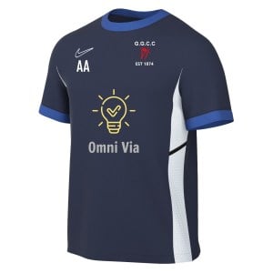 Nike Academy 25 Short-Sleeve Training Top - Obsidian/Royal Blue/White