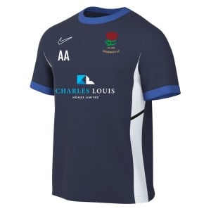 Nike Academy 25 Short-Sleeve Training Top - Obsidian/Royal Blue/White