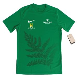 Nike Park VII Dri-FIT Womens Short Sleeve Shirt - Pine Green/White