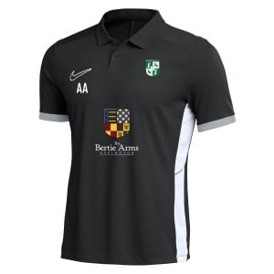 Nike Dri-FIT Academy 25 Polo - Black/White/White