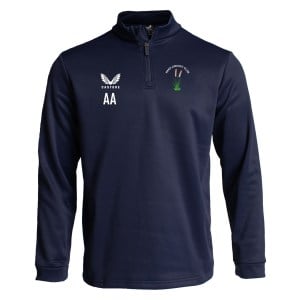 Castore Fleece Brushback 1/4 Zip Midlayer - Navy