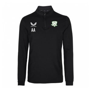 Castore Fleece Brushback 1/4 Zip Midlayer - Black